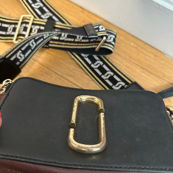 Marc Jacobs Snapshot Camera Crossbody Sling Bag Tricolor Patent Leather - Picture 4 of 13